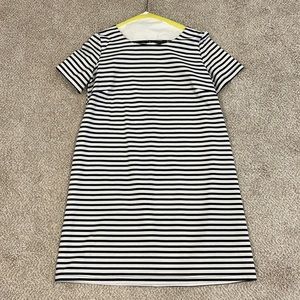 Motherhood maternity Rachel Zoe dress, black and white stripes